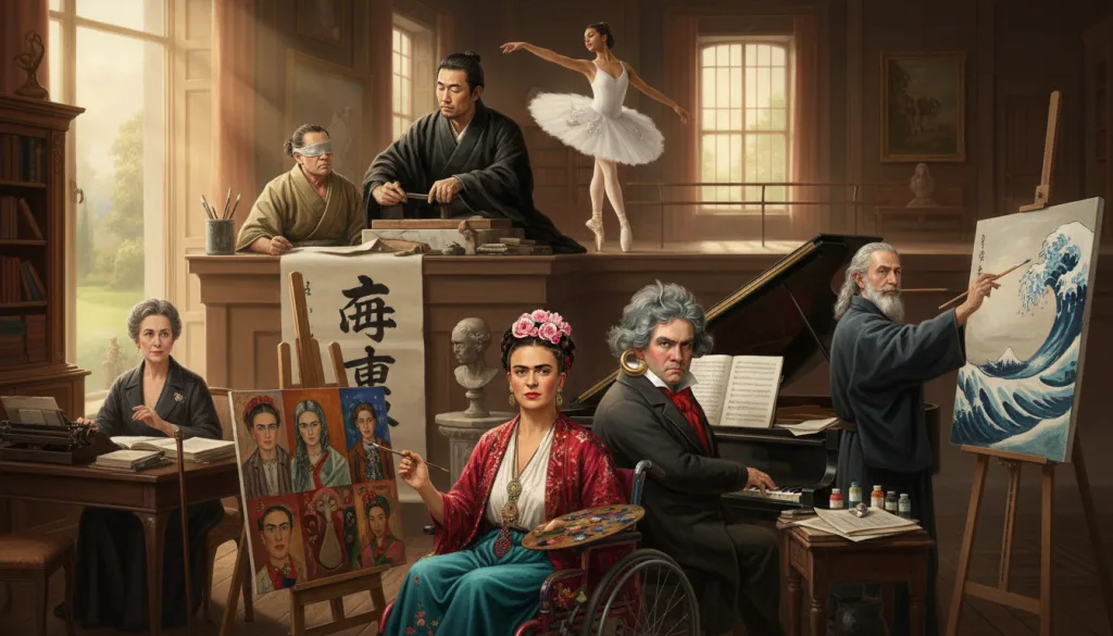 découvrez 7 artistes handicapés célèbres qui ont marqué l'histoire par leur talent et leur détermination inspirante.